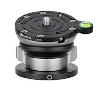 Base niveladora LB-75 de 75 mm para tr?pode con collar de bloqueo de mariposa Carga m?xima de 55 lb +/-15 de inclinaci?n