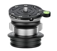 Base niveladora LB-75S de 75 mm para tr?pode Systematic de 70 mm con bloqueo de mariposa
