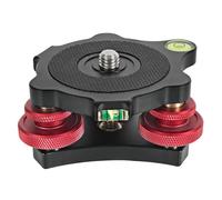 Base niveladora para trípode, base de ajuste, placa niveladora panorámica, base de mesa de ajuste para cámara DSLR