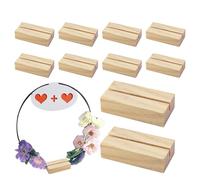 Base para Aro Floral - 10 Piezas Soporte de Madera | Soporte Estable para Decoración | Decoración Fotografía Hogar