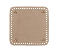 Base para Bolsos Crochet Parte inferior cuadrada for bolso de punto DIY Accesorios for bolso de cuero PU Parte inferior hecha a mano Parte inferior de bolso de ganchillo DIY Piezas for bolso(Gold)