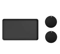 Base para cafetera, base para cafetera y cafetera automática con 2 unidades, resistente al agua, antideslizante, alfombrilla de silicona pequeña, compatible con De Longhi Magnifica, Siemens EQ.6 Plus