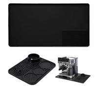 Base para cafetera Ninja Luxe Cafe ES601EU/ES701EU, 2-en-1 Barista mat, estera de goteo, alfombrilla de tamper antideslizante, estera de silicona resistente al calor para máquina portadora de filtro