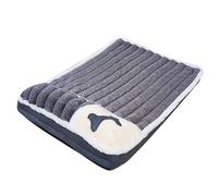 Base para caja de perros, cama gruesa para perros con base antideslizante, cojín de jaula con cojín suave para razas de perros pequeños, cama para mascotas para dormir y aliviar el malestar