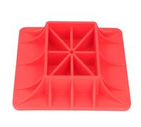Base para Gato de elevación Resistente de Nylon Rojo - Soporte Anti Fractura para Terreno Blando como, Barro o Hierba - Estabilidad y Durabilidad para Off - Road y Rescat