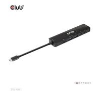 Base para portátil Club 3D CSV-1596 USB-C 100W 8K Ultra HD Negro