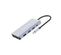 Base para portátil Conceptronic DONN20G USB-C 100W Ethernet HDMI SD 4K Grey
