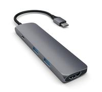 Base para portátil Satechi ST-CMAM USB 3.2 Type-C Gris Aluminio