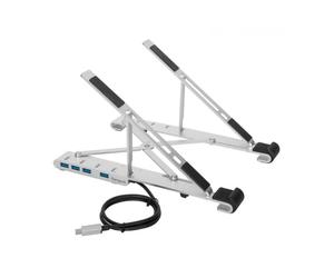 BASE PARA PORTATIL TARGUS CON HUB INTEGRADO 4x USB- A PLATA