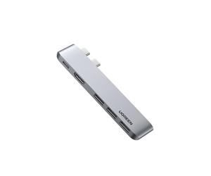 Base para portátil Ugreen 60559 USB 3.2 Gen 1 Type-C Plata