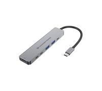 Base para portátiles Conceptronic DONN33G USB 3.2 Type-C 100 W Plata