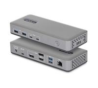 StarTech Docking Station USB-C de 3 Monitores DisplayPort/HDMI - 4K60Hz - Red Ethernet de 1Gbps - Dock Multipantalla - PD de 100W