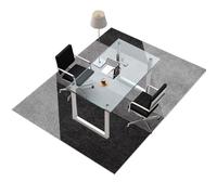 Base para Silla de Oficina Alfombra Silla Gaming, Alfombrilla Protectora Suelo para Silla de Oficina, Alfombrilla de Protección para Suelos Duros, Tapete de Protección de Madera/baldosas 100 x 120 cm