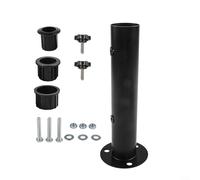 Base para sombrilla de patio con soporte de montaje ajustable para uso en exteriores, diseño de metal resistente a la corrosión que proporciona estabilidad duradera (B)