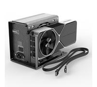 Base PCIe 4.0 x4 eGPU de 64 Gbps con cable OCuLink SFF-8611 de 39.4 pulgadas, OCuLink SFF-8612 8311 a PCIe x16 base de GPU externa para laptop y mini PC, carcasa externa de GPU compatible con tarjeta