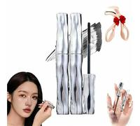 Base pestañas Steel Pipe, base máscara tubo acero, rizo largo, natural sin manchas y reutilización for maquillaje diario(2PCS)