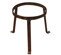 Base Portavasos Fioriera Soporte Hierro Macizo Robusto 21x21x21 Tratado Óxido