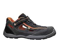 BASE, Aerobic, sandalia de seguridad, Record, color gris y naranja, S1P ESD SRC, talla 44