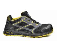 BASE Protection, K-SPEED Calzado de Seguridad para Hombres y Mujeres, Negro y Amarillo, Talla 44 EU