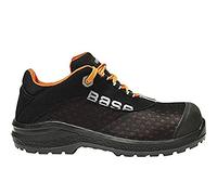 BASE Protection BE-FIT Calzado de Seguridad para Hombres y Mujeres, Negro y Naranja, Talla 43 EU
