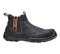 BASE Protection, DEALER Bota de Seguridad para Hombres, Negro y Naranja, Talla 45 EU