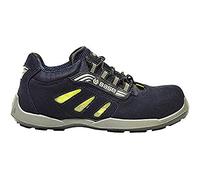BASE, Frisbee, zapato de seguridad, Record, color azul y amarillo, S1P ESD SRC, talla 37
