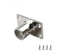 Base rectangular de acero inoxidable 316 para rieles de yates y barcos de 22 mm y 25 mm, pulido espejo para aplicaciones marinas de cubierta o popa (22 mm)