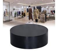 Base redonda de exhibición negra de 80 x 30 cm, plataforma para tiendas, maniquí, espectáculos en vivo, zapatos y bolsas, solución de comercialización al por menor