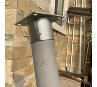 Base Redonda Para Poste Delineador (200, 150, 120, 100, 80 Y 60 Mm), Anclajes Para Base De Poste De Cerca Para Terraza, Porche, Barandilla Y Soporte De Pérgola. Kit De Cercado De Madera Para Bricolaj