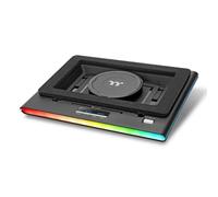 Base refrigeradora para portátil, 1 ventilador 12 cm, ajuste de velocidad, USB, negro, 415x333mm