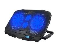 Base Refrigeradora Portatil Escritorio Almohadilla De Enfriamiento para Computadora Portátil Velocidad Ajustable 2 Puertos USB para 14/15.6 Pulgadas Estable Ergonómico