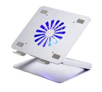 Base Refrigeradora Portatil Escritorio Laptop Cooler Cooling Pad Aleación De Aluminio Notebook Stand para 12-17.3 Pulgadas Estable Ergonómico