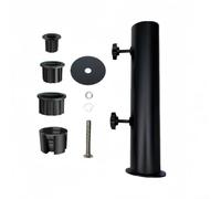 Base resistente y ajustable para sombrilla de patio con soporte de montaje en cubierta para uso en exteriores, metal resistente a la corrosión diseñado para soportar el viento (C)