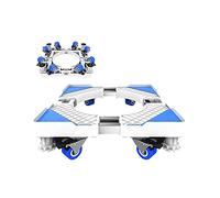 Base rodante ajustable para lavadora y refrigerador, pedestal telescópico de 59-76 cm de largo, 52-70 cm de ancho, soporte móvil para secadora y lavavajillas, perfecto para movimientos pesados de