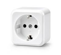 Base Schuko de Superficie Individual, Enchufe Individual para Montaje en Pared, Toma de Corriente para Interior, 10AX, 16A, 250V, Ideal para el Hogar y la Oficina