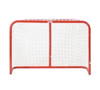 Base Streethockey Tor 32 Zoll inklusive Schläger + Ball Puerta de Hockey Callejero, Adultos Unisex, Rojo/Blanco, UK: Breite: 81,2cm / Tiefe:30,5cm / Höhe: 53,3cm