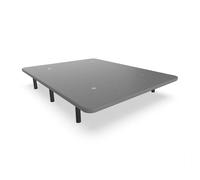 Base tapizada nalui 200x200 de acero con patas de altura 25cm y 5 barras transversales, tejido 3d | fabricado en españa