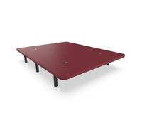 Base tapizada nalui 200x200 de acero con patas de altura 25cm y 5 barras transversales, tejido 3d | fabricado en españa