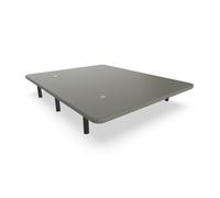 Base tapizada nalui 80x190 de acero con patas de altura 25cm y 5 barras transversales, tejido 3d | fabricado en españa