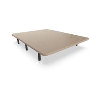 Base tapizada nalui 80x190 de acero con patas de altura 25cm y 5 barras transversales, tejido 3d | fabricado en españa