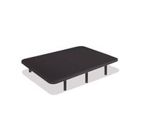 Base tapizada negra 80 x 190 cm, dreamnite, tejido 3d antideslizante, estructura 30x40mm, 5 barras transversales, con patas 40cm