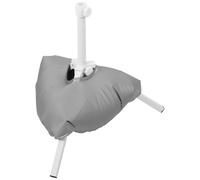 Base triangular portátil de 25 cm, soporte plegable para playa, jardín, patio, soporte para paraguas al aire libre para publicidad y toldos grandes