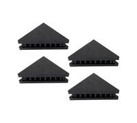 Base triangular profesional antivibración para altavoz, subwoofer, diseño estable que no se inclina con reducción de ruido, almohadilla de aislamiento de monitor de estudio, 4 unidades