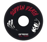 Base Udendørs BASE Pro Sudden Death - Patinete Unisex para Adultos (4 Unidades, 59 mm, 84 A, Extremadamente duraderas), Color Negro, Talla 68 EU