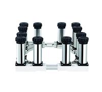 Base universal multifuncional para lavadora, frigorífico, congelador, lavavajillas, lavadora y secadora. Ancho/largo ajustable de 40 a 65 cm. Altura de 19 a 22 cm. Protege de arañazos y golpes.