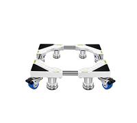 Base Universal Para Lavadora Con 4 Ruedas Dobles, 4/8 Patas Ajustables, Soporte Para Secadora Y Refrigerador, Longitud/Ancho 45-65 Cm, Base Para Aire Acondicionado, Bandejas P，White 8 Legs 4 Wheels