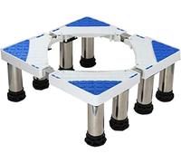 Base universal para lavadora con pedestal ajustable de 8 pies fuertes para secadora, refrigerador, antivibración, marco multifuncional, 42 x 65 cm de longitud, 8 patas