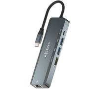 Docking USB Tipo-C Aisens ASUC-5P011-GR/ 1xHDMI/ 2xUSB/ 1xRJ45/ 1xUSB Tipo-C/ 1xUSB Tipo-C PD/ Gris