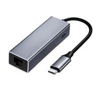 Base USB C, Multiport Adapter with 100W PD Input, USB Hub for Data Transfer, 4K Output, /TF Card Reader, and Fast Charging, Portable Docking Station for Laptops, Smartphones, and Tablets