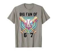 Baseball 67 Ice Cream Drip Baseball 6 7 Meme Baseball Player Camiseta